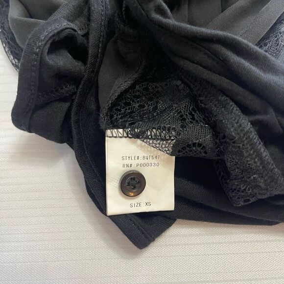 NWT BLAQUE LABEL Black Lacey Bodysuit Size XS NEW - Picture 9 of 12